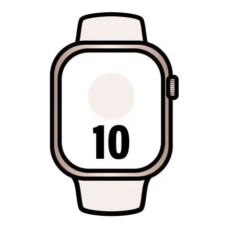 Apple Watch Series 10 GPS + Cellular 42 mm Oro rosa con Correa Deportiva Rosa Rubor M/L